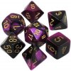 Chessex Sada kostek Dual Purple-Black/Gold Polyhedral 7 kusov