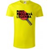 Ping Pongová legenda - Tričko z organickej bavlny - S ( Citrónová ) Ping Pongová legenda - Tričko z organickej bavlny - S ( Citrónová )
