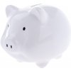 Keramická pokladnička Biele prasiatko, 15 x 12 x 12 cm Keramická pokladnička Biele prasiatko, 15 x 12 x 12 cm