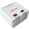 Zásuvka modulární Solarix pro 2 keystony na omítku bílá SXMO-2-0-WH Zásuvka modulární Solarix pro 2 keystony na omítku bílá SXMO-2-0-WH