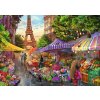 TREFL Puzzle Premium Plus Tea Time: Květinový trh 1000 dílků TREFL Puzzle Premium Plus Tea Time: Květinový trh 1000 dílků
