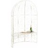 Garden-Shop Oblúk na ruže Rosie s lavičkami - Krémová antik Garden-Shop Oblúk na ruže Rosie s lavičkami - Krémová antik