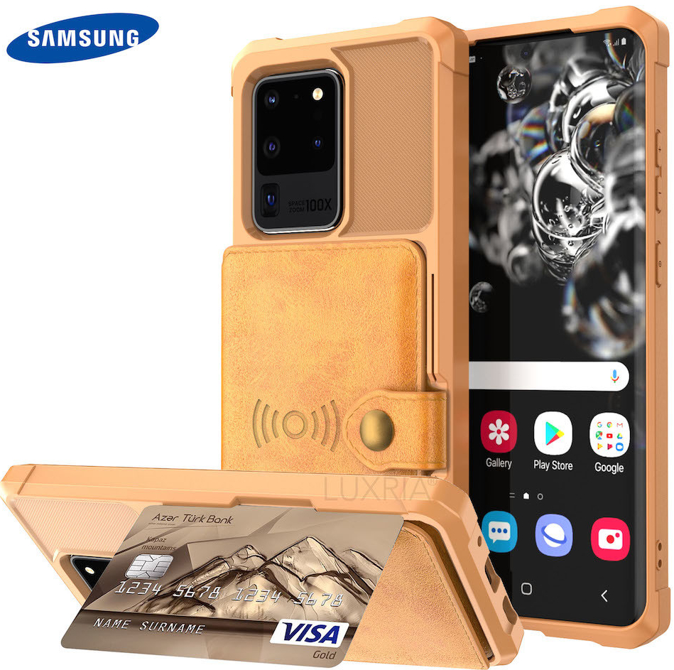 Púzdro Luxria Wallet Case Samsung - Galaxy S20 Ultra Hnedé