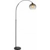 GLOBO 58227BS NEWCASTLE stojacia lampa V1960mm 1xE27 matná čierna, dymová GLOBO 58227BS NEWCASTLE stojacia lampa V1960mm 1xE27 matná čierna, dymová