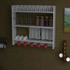 Casarredo DELLANA kuchynská závesná polica, biela Casarredo DELLANA kuchynská závesná polica, biela