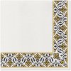 Obrúsky PAW AIRLAID 40x40 cm - Floral Frame gold-black Obrúsky PAW AIRLAID 40x40 cm - Floral Frame gold-black