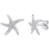 Silvego Strieborné náušnice morskej hviezdice Astra s čírymi Brilliance Zirconia MW03443E Silvego Strieborné náušnice morskej hviezdice Astra s čírymi Brilliance Zirconia MW03443E