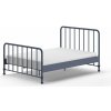 Modrá kovová dvojlôžková posteľ s roštom 140x200 cm BRONXX – Vipack Modrá kovová dvojlôžková posteľ s roštom 140x200 cm BRONXX – Vipack