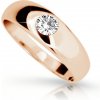 Zlatý prsteň DF 1939 z ružového zlata s briliantom 57 Zlatý prsteň DF 1939 z ružového zlata s briliantom 57