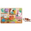 TookyToy Drevené vkladacie puzzle - domáci maznáčikovia TookyToy Drevené vkladacie puzzle - domáci maznáčikovia