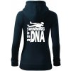 Swimming is in my DNA - Mikina dámska trendy zipper s kapucňou - S ( Tmavomodrá (takmer čierna) ) Swimming is in my DNA - Mikina dámska trendy zipper s kapucňou - S ( Tmavomodrá (takmer čierna) )
