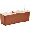 Plastia truhlík samozavlažovací Berberis terakota + slonová kost 80 cm Plastia truhlík samozavlažovací Berberis terakota + slonová kost 80 cm