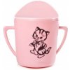 Hrnček dojčenský plast 250ml potlač ružový CZ Hrnček dojčenský plast 250ml potlač ružový CZ
