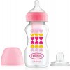 DR.BROWN'S Fľaša široká Options+ 270 ml - Starter kit ružová DR.BROWN'S Fľaša široká Options+ 270 ml - Starter kit ružová