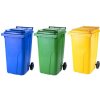 Akciový balíček - Popolnica Odpadová nádoba 240L modrá + žltá + zelená Akciový balíček - Popolnica Odpadová nádoba 240L modrá + žltá + zelená