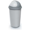 Compacta R Roller Odpadkový kôš - 60 l popolavá so svetlo šedým vekom