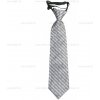 Detská kravata hodvábna sivá so vzorom - detská, kravata, detská kravata