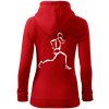 Bežec - Mikina dámska trendy zipper s kapucňou - XS ( Červená ) Bežec - Mikina dámska trendy zipper s kapucňou - XS ( Červená )