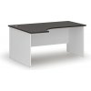 Rohový kancelársky písací stôl PRIMO WHITE, 160x120 cm, ľavý, biela/wenge Rohový kancelársky písací stôl PRIMO WHITE, 160x120 cm, ľavý, biela/wenge