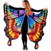 PLÁŠŤ KRÍDLA MOTÝĽA DÚHOVÝ DÚHA 175 X 140 CM DOPLNKY KARNEVAL LGBT PLÁŠŤ KRÍDLA MOTÝĽA DÚHOVÝ DÚHA 175 X 140 CM DOPLNKY KARNEVAL LGBT