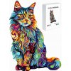 PUZZLE DREVENÉ PRE DETI FAREBNÁ MAČKA 126 DIELIKOV DARČEK PRE DIEŤA PUZZLE DREVENÉ PRE DETI FAREBNÁ MAČKA 126 DIELIKOV DARČEK PRE DIEŤA