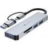 Sturdo externý 5v1 HUB, Type-C+USB konektor, sivý Sturdo externý 5v1 HUB, Type-C+USB konektor, sivý