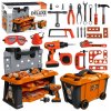 Woopie toys Detský pracovný stolík s náradím 2v1 v kufríku Deluxe 65 ks Woopie toys Detský pracovný stolík s náradím 2v1 v kufríku Deluxe 65 ks