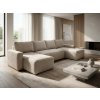Textilomanie Béžová sedacia súprava do U SMART COSARO 295x140 cm Textilomanie Béžová sedacia súprava do U SMART COSARO 295x140 cm