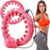 LEWER Hula hop s výstupkami 50 cm ružový LEWER Hula hop s výstupkami 50 cm ružový