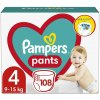 PAMPERS Pants Nohavičky plienkové jednorazové 4 (9-15 kg) 108 ks - MEGA PACK PAMPERS Pants Nohavičky plienkové jednorazové 4 (9-15 kg) 108 ks - MEGA PACK