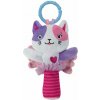 CLEMENTONI BABY Plyšové chrastítko Kočička CLEMENTONI BABY Plyšové chrastítko Kočička