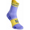 Ponožky na behanie Compressport Pro Racing Socks v4.0 Run High - jacaranda/maize Ponožky na behanie Compressport Pro Racing Socks v4.0 Run High - jacaranda/maize