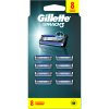 Gillette Mach 3 vymeniteľné hlavice, 8 ks/1 bal Gillette Mach 3 vymeniteľné hlavice, 8 ks/1 bal