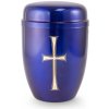 Kovová urna Faith Modrá - Kříž Kovová urna Faith Modrá - Kříž