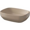 Cersanit Larga umývadlo 50x38.5 cm obdĺžnik pultové umývadlo hnedá/béžová K677-063 Cersanit Larga umývadlo 50x38.5 cm obdĺžnik pultové umývadlo hnedá/béžová K677-063