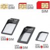Adaptér SIM UNI 3v1 MobilNET Čierny Adaptér SIM UNI 3v1 MobilNET Čierny