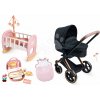 Set kočík trojkombinácia s kolískou pre bábiku Cybex Black 3in1 Pram Corolle a spací vak s kufríkom Set kočík trojkombinácia s kolískou pre bábiku Cybex Black 3in1 Pram Corolle a spací vak s kufríkom