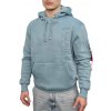 Alpha Industries EMB Hoody pánska mikina Greyblue