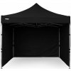 Nožnicový Party stan 3x3m ALU Standard plné bočnice farba Čierna Nožnicový Party stan 3x3m ALU Standard plné bočnice farba Čierna