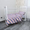 Sablio Mikroplyšové detské obliečky do postieľky Modročervené pruhy - 130x90 / 40x60 Sablio Mikroplyšové detské obliečky do postieľky Modročervené pruhy - 130x90 / 40x60