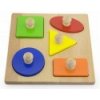 Detské vkladacie puzzle pečiatky Viga Tvary Multicolor Detské vkladacie puzzle pečiatky Viga Tvary Multicolor