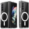 SES Ochranný silikónový obal s integráciou bezdrôtové nabíjanie Qi Samsung Galaxy Z Fold 4 5G F936B - priehľadné
