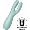 Prikladací vibrátor Satisfyer Threesome 3 Mint, silikónový vibrátor na klitoris Prikladací vibrátor Satisfyer Threesome 3 Mint, silikónový vibrátor na klitoris