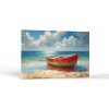 Imitácia maľby Čln na brehu | Obrazy Vintessia Rozmery obdĺžnik: 60x90 Imitácia maľby Čln na brehu | Obrazy Vintessia Rozmery obdĺžnik: 60x90