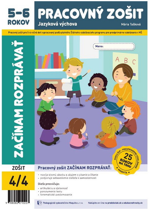 Začínam rozprávať - pracovný zošit 5-6 ročných (2023, 25. edícia)