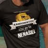 Tričko s potlačou KAMIONISTA Dámsky Čierna L Tričko s potlačou KAMIONISTA Dámsky Čierna L