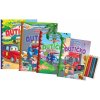 FONI Book Omalovánky a aktivity Autíčko 4ks s pastelkami FONI Book Omalovánky a aktivity Autíčko 4ks s pastelkami