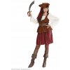 Kostým pirátky, bordový pirátsky kostým 6 dielny, veľkosť L Kostým pirátky, bordový pirátsky kostým 6 dielny, veľkosť L