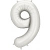 Fóliový balón s číslom 9 - Strieborný saténový 86cm (Narodeninový fóliový balón číslo jeden, s jemným saténovým efektom, vhodný na plnenie vzduchom aj héliom.) Fóliový balón s číslom 9 - Strieborný saténový 86cm (Narodeninový fóliový balón číslo jeden, s jemným saténovým efektom, vhodný na plnenie vzduchom aj héliom.)