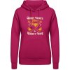 AWDis Hoodie Mikina - Kde je pivo Tam je nádej - Zvodná ružová - XS - Dámske AWDis Hoodie Mikina - Kde je pivo Tam je nádej - Zvodná ružová - XS - Dámske